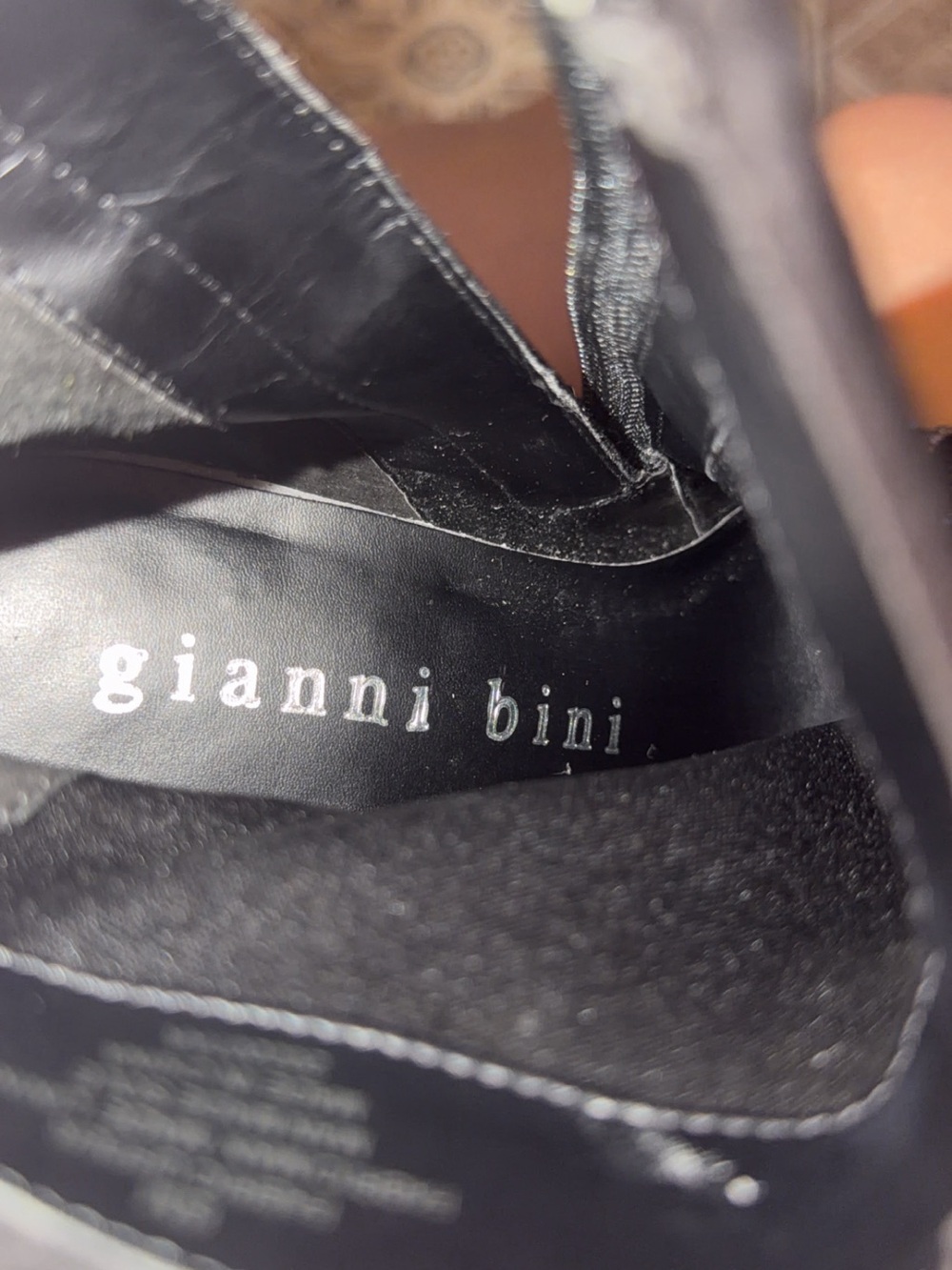 Gianni Bini Black Crystal-Studded Ankle Booties - Picture 5 of 9